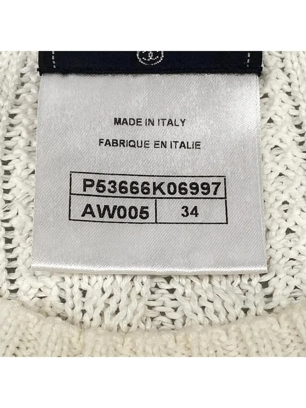 Chanel White [Outer Fabric] Cotton #300479C78B